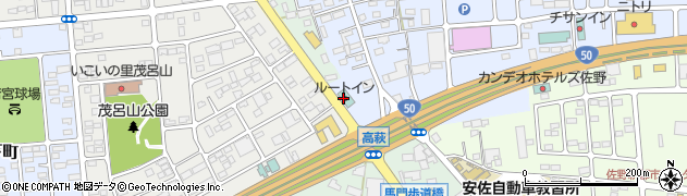 ホテルルートイン佐野藤岡インター周辺の地図