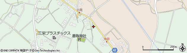 茨城県石岡市小見602周辺の地図