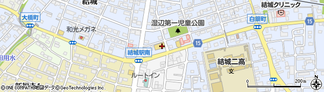 セブンイレブン結城駅前店周辺の地図
