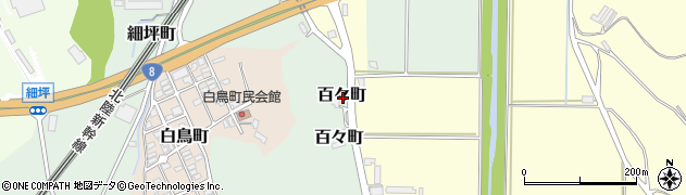 石川県加賀市百々町（ロ）周辺の地図