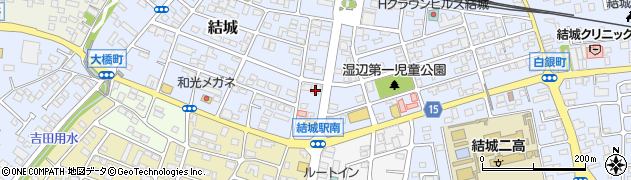 筑波銀行結城支店周辺の地図