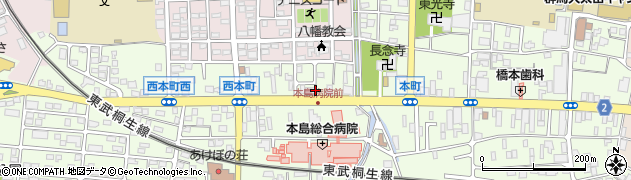 西矢島公園周辺の地図