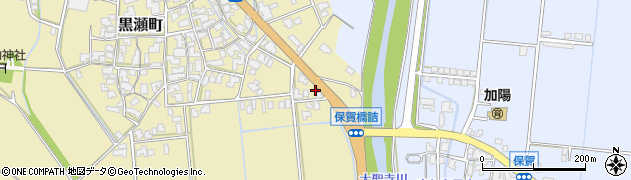 石川県加賀市黒瀬町（ニ）周辺の地図