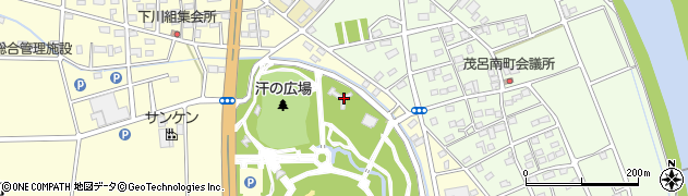 伊勢崎市　いせさき市民のもり公園周辺の地図
