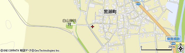 石川県加賀市黒瀬町（ヨ）周辺の地図