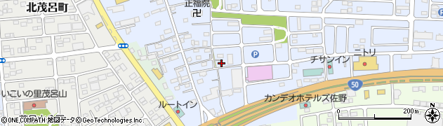 栃木県佐野市高萩町157周辺の地図