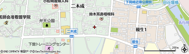 茨城県筑西市二木成1959周辺の地図