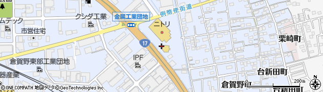 快活CLUB 17号高崎倉賀野店周辺の地図