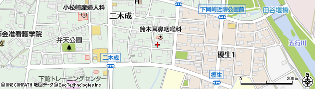 茨城県筑西市二木成1939周辺の地図