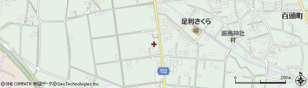 栃木県足利市島田町152周辺の地図