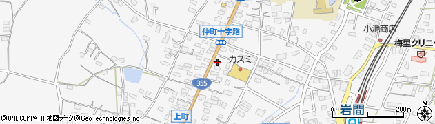 うさちゃんクリーニングカスミ岩間店周辺の地図