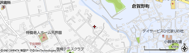 群馬県高崎市下佐野町226周辺の地図
