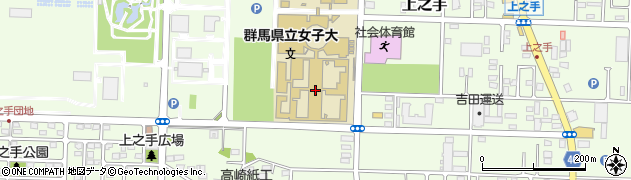 群馬県立女子大学周辺の地図