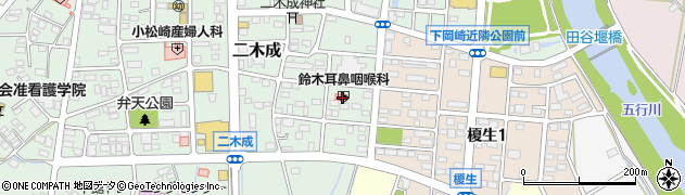 茨城県筑西市二木成1929周辺の地図