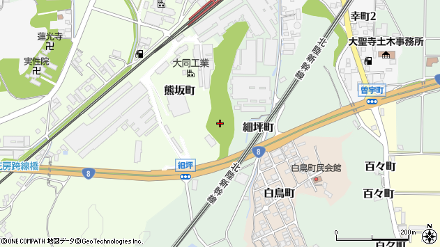 〒922-0843 石川県加賀市大同町の地図