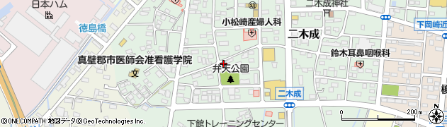 茨城県筑西市二木成976周辺の地図