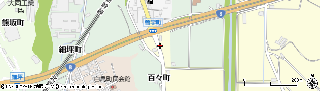 石川県加賀市曽宇町（ヱ）周辺の地図