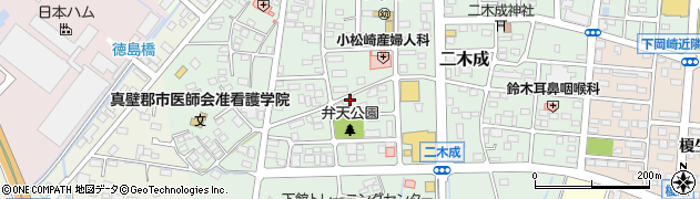 茨城県筑西市二木成975周辺の地図