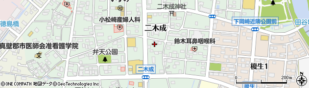 茨城県筑西市二木成1024周辺の地図