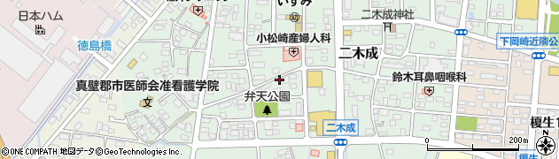 茨城県筑西市二木成971周辺の地図