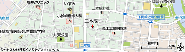 茨城県筑西市二木成1562周辺の地図