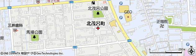 栃木県佐野市北茂呂町周辺の地図