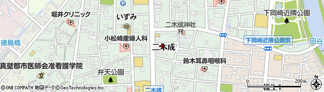 茨城県筑西市二木成1563周辺の地図