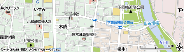 茨城県筑西市二木成1908周辺の地図