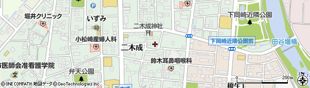 茨城県筑西市二木成1545周辺の地図