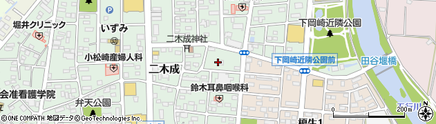 茨城県筑西市二木成1910周辺の地図
