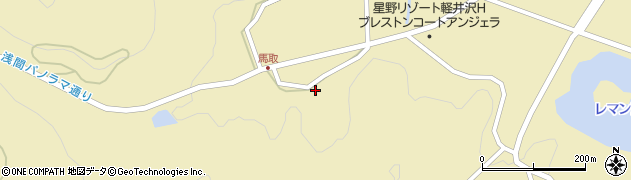 長野県北佐久郡軽井沢町発地708周辺の地図