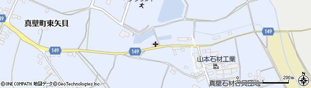 茨城県桜川市真壁町東矢貝784周辺の地図