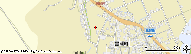 石川県加賀市黒瀬町（カ）周辺の地図