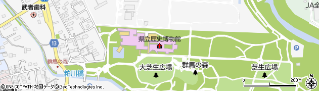 群馬県立歴史博物館周辺の地図