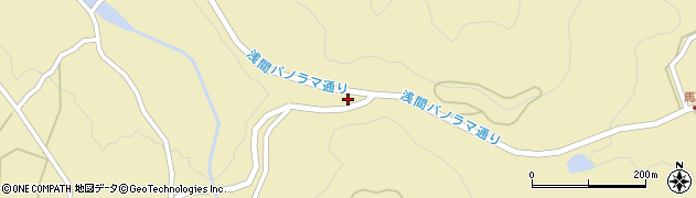 長野県北佐久郡軽井沢町発地1520周辺の地図