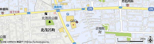 栃木県佐野市高萩町410周辺の地図