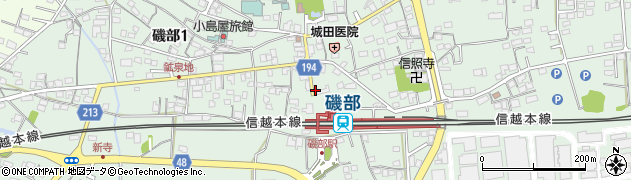 高崎駅構内自動車株式会社　磯部営業所周辺の地図