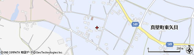 茨城県桜川市真壁町東矢貝856周辺の地図