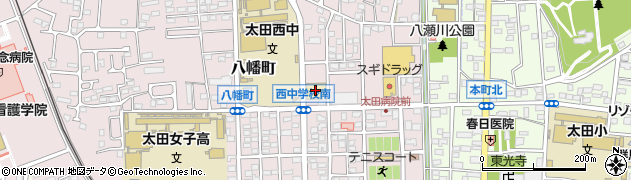 ダイソーとりせん太田八幡町店周辺の地図