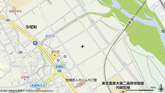 〒370-0865 群馬県高崎市寺尾町の地図