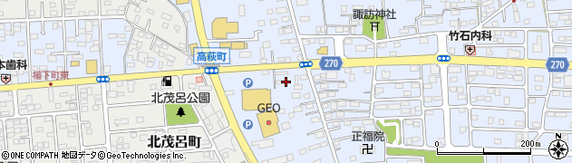 栃木県佐野市高萩町429周辺の地図