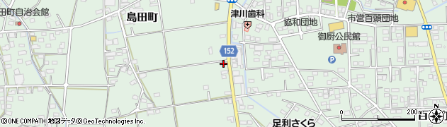 栃木県足利市島田町116周辺の地図