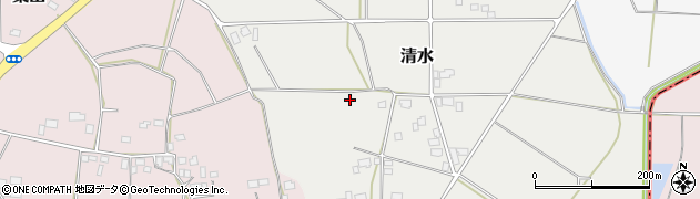 茨城県筑西市清水周辺の地図