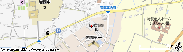 板橋精機岩間工場周辺の地図