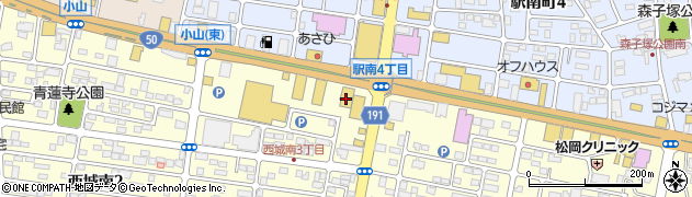 上州屋小山駅南店周辺の地図