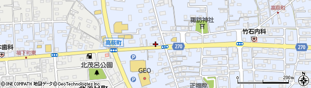 栃木県佐野市高萩町434周辺の地図