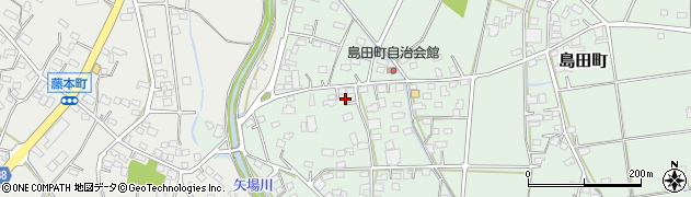 栃木県足利市島田町412周辺の地図