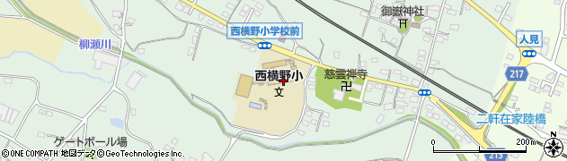 安中市立西横野小学校周辺の地図