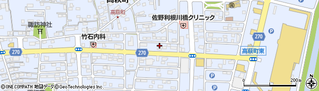 栃木県佐野市高萩町1314周辺の地図