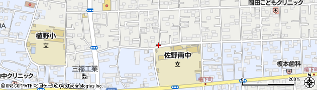 栃木県佐野市植上町1337周辺の地図
